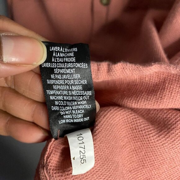 DJab Men's Coral Button-Down 100% Organic Cotton Short Sleeve Shirt - Picture 7 of 8